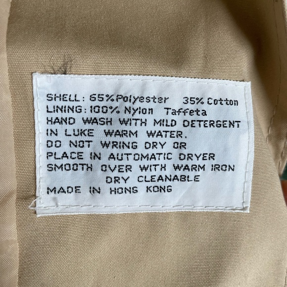 Vintage Casual Corner Single Breasted Belted Trench Coat Size 6 - Picture 3 of 3